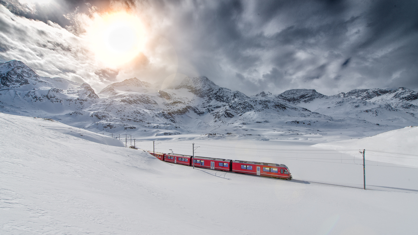 nachaltigkeit Skifahren Zug gogreen
