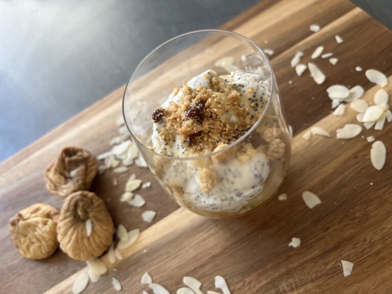 Herbst-Dessert im Glas