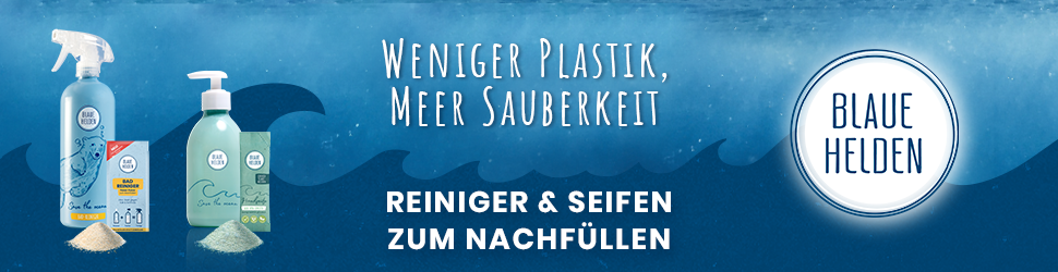 Blaue Helden Go Green Banner