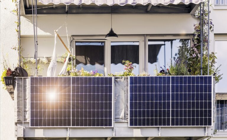 Balkon-Solaranlage