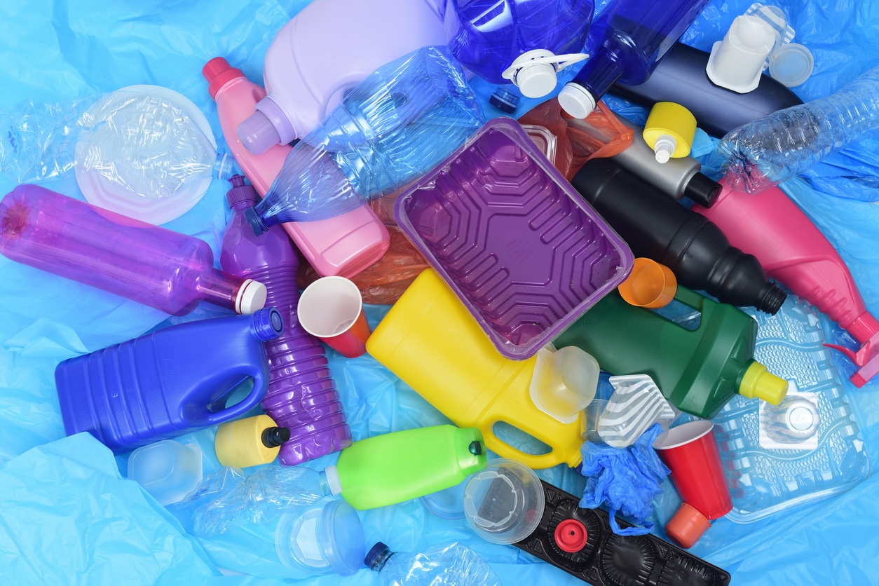 Plastikabfall wohnen