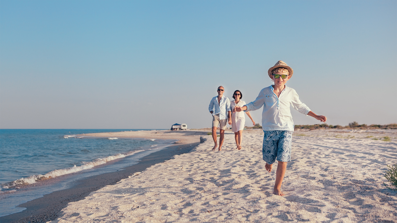 Strandferien Familie