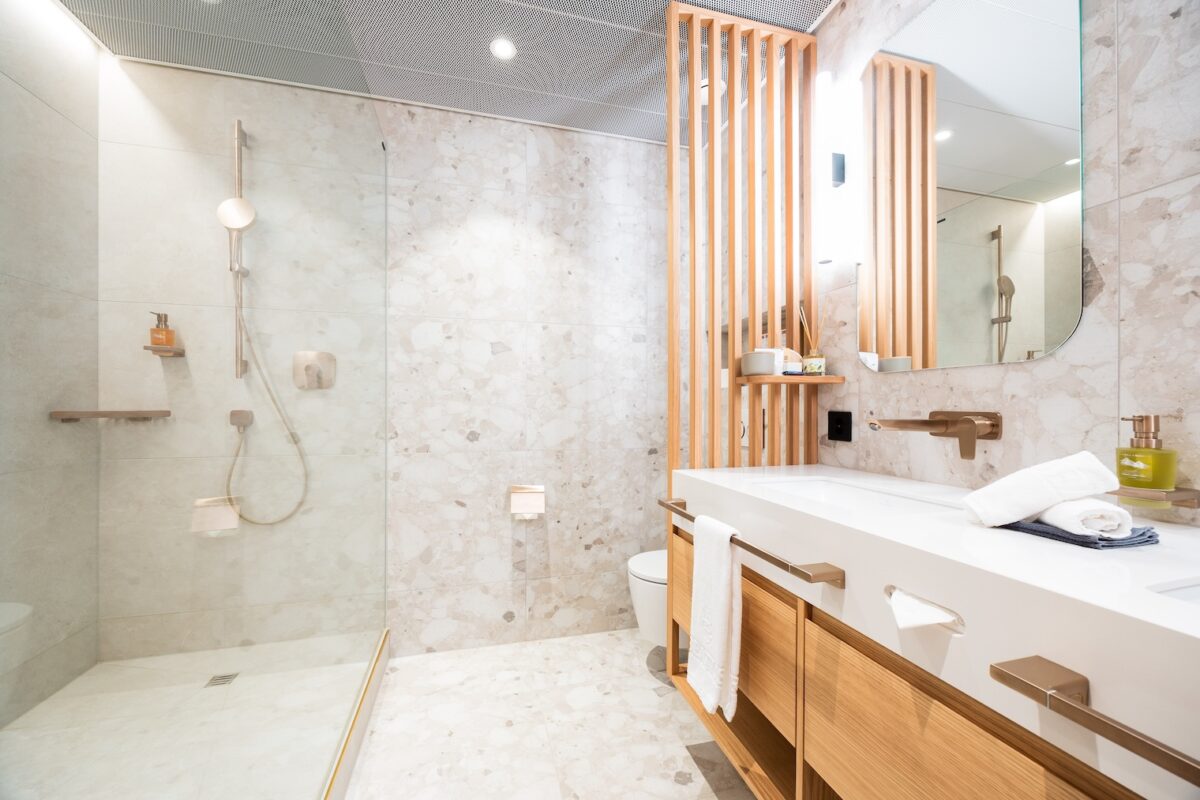 Hotel Beatus Zimmer Bad